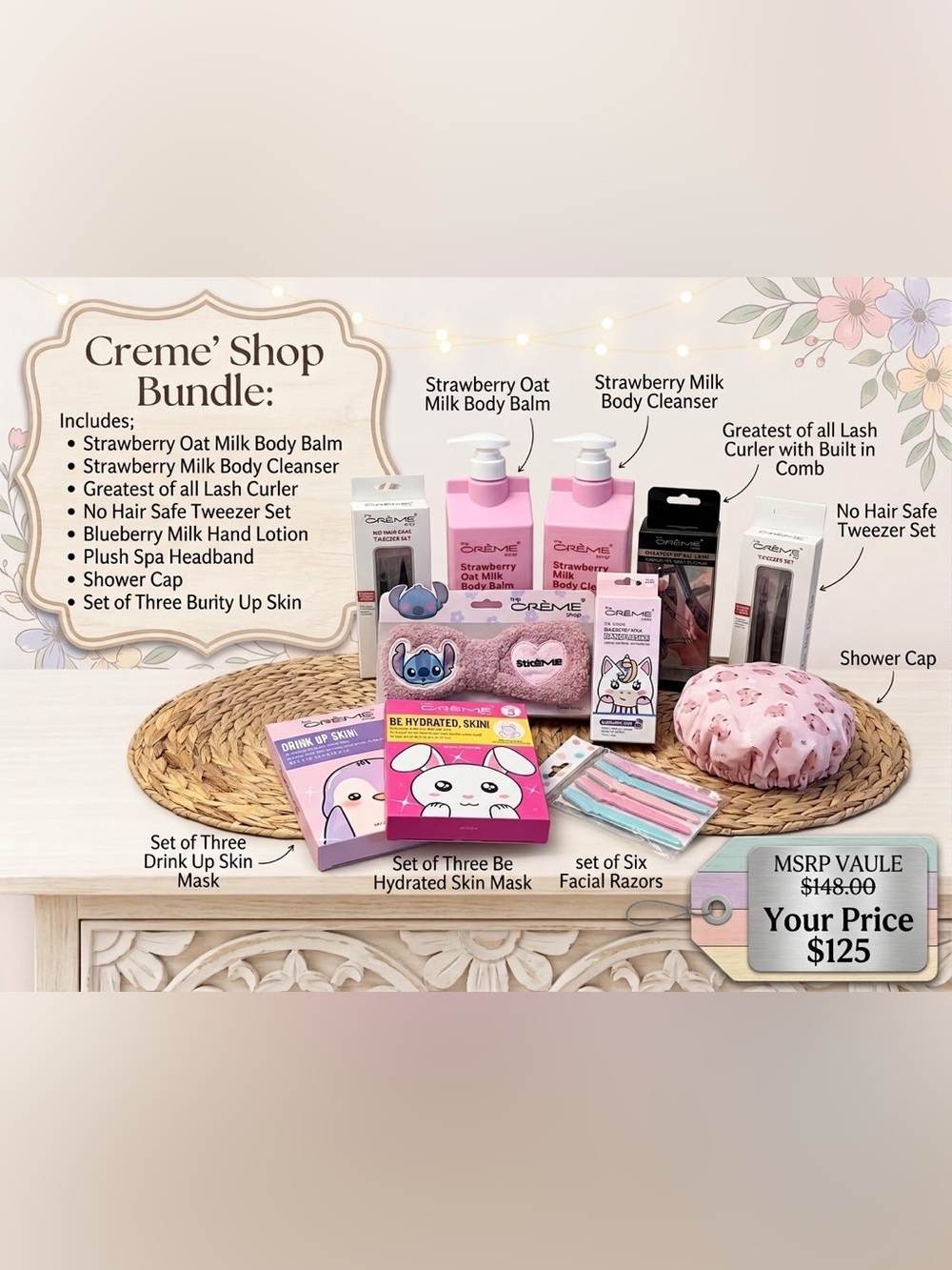 Strawberry Oat Milk Body Balm - Pink